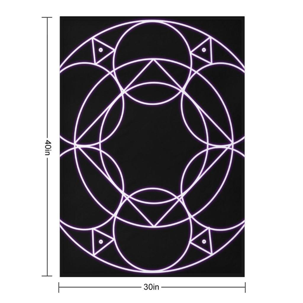 Schwarzmagier Leylinien Überwurfdecke Weiches individuelles Haar für Winterdecken