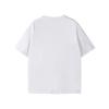 European Size Patriotic Floral Large-sized T-shirt for Women-White Tee Featuring Colorful Flowers, Butterflies, and 'AMERICA' Text for Casual Outings
