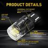 AUXITO 2X 7443 7440 LED Strobe Flash Back Up Reverse Light,Brake Bulb Lamp,White