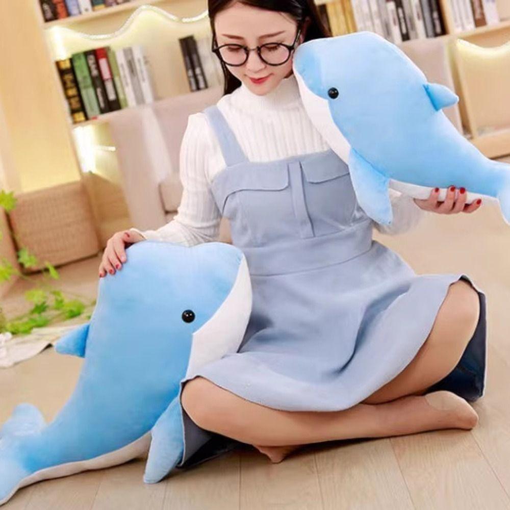 Plush Dolphin Plush Toy Pink Dolphin Dolphin Sofa Pillow Dolphin Stuffed Toys Home Decor