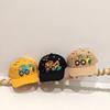 Spring Kids' Cartoon Excavator Baseball Cap - Cute, Versatile Sun Hat for Boys & Girls