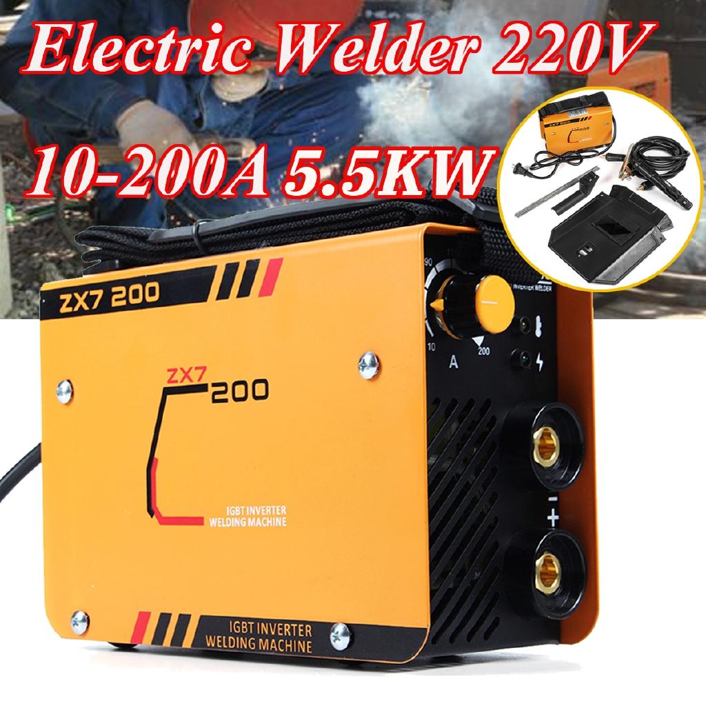 10-200A Mini Electric Welding Machine ZX7-200MINI Arc Welder 2.5-3.2mm for Tig Welding Soldering Working Adjustable 220V