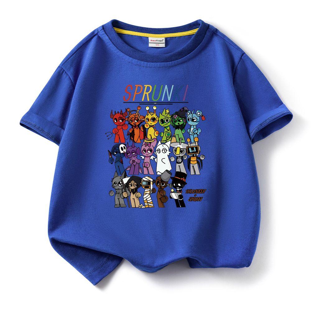 Sprunki Cartoon Print Pure Cotton Kids T-Shirt