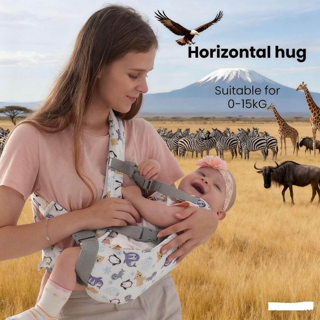 Multifunctional Baby Carrier & Front-Facing Waist Stool for Outings