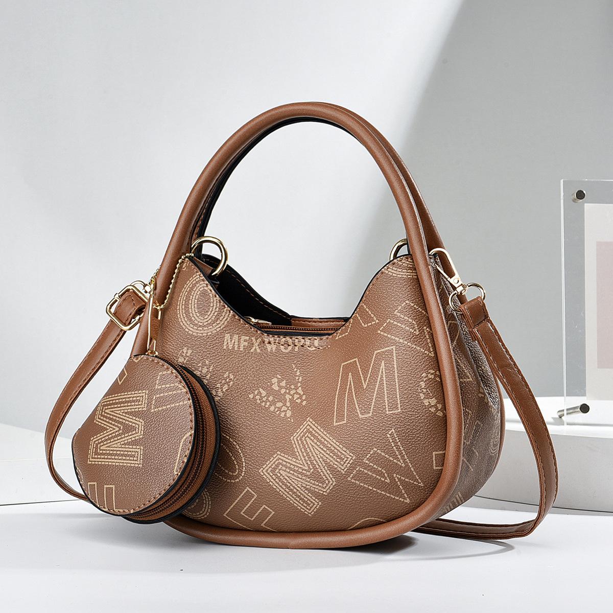 

New high-end small bag, women s underarm bag, textured shoulder handbag. 23*10*16