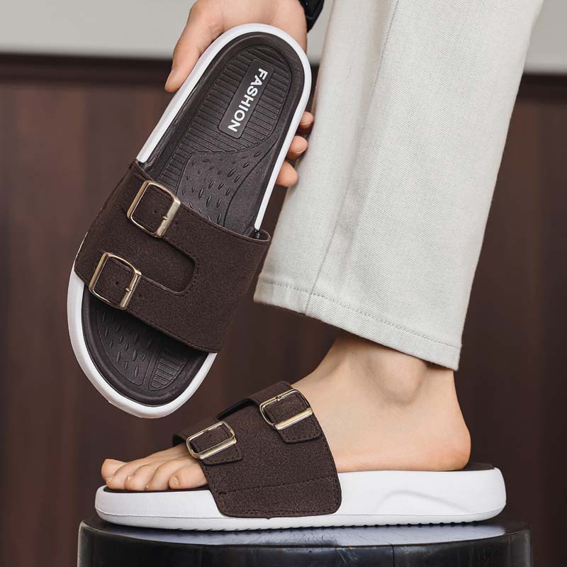 Sommer Herren Strandhausschuhe Rutschfeste Bequeme Hausschuhe Für Innen Außen Herren Wasserschuhe Sandalen