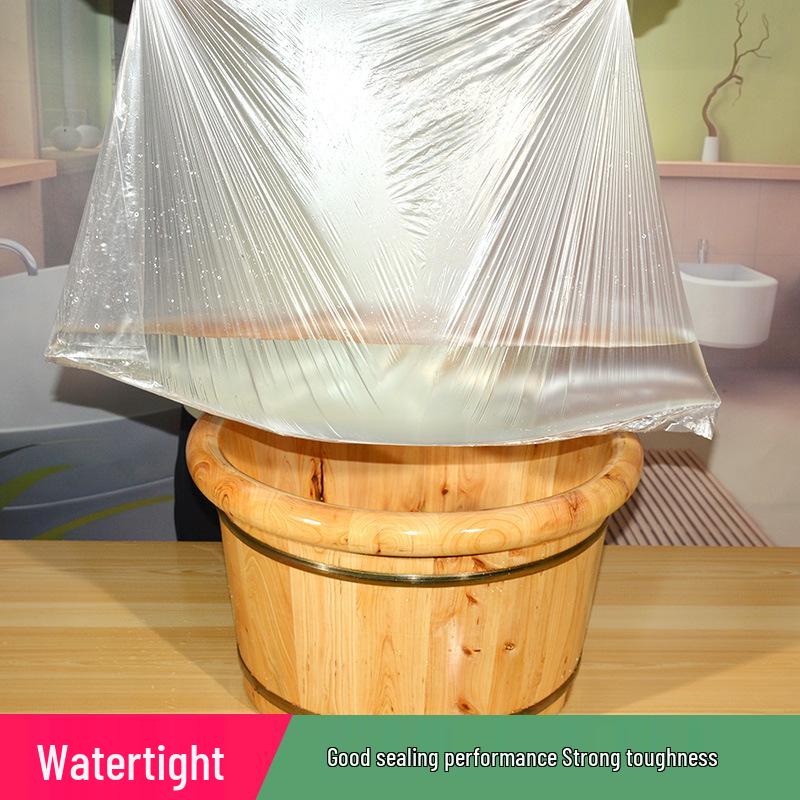 Large Disposable Antibacterial Foot Soak Bags - Plastic Basin Liners for Foot Therapy and Washing
