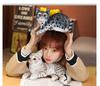 3D Cat Plush Toy Throw Pillow - Cute Stereo Cat Doll for Kids' Birthday Gift