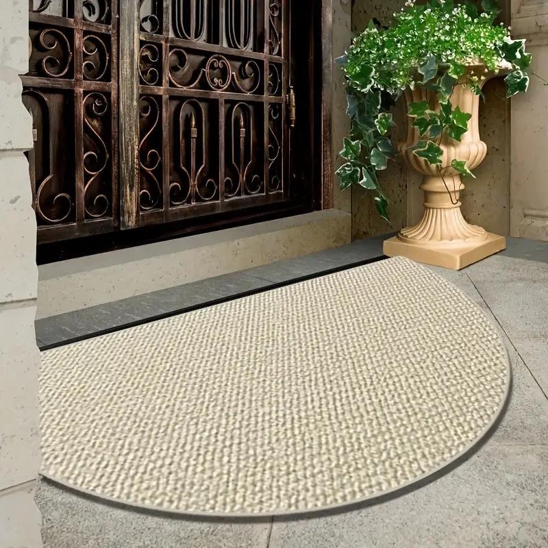 Pineapple Ring Half-Round Entry Mat – Dirt-Resistant, Mud-Wiping Floor Mat for Doorways and Hallways