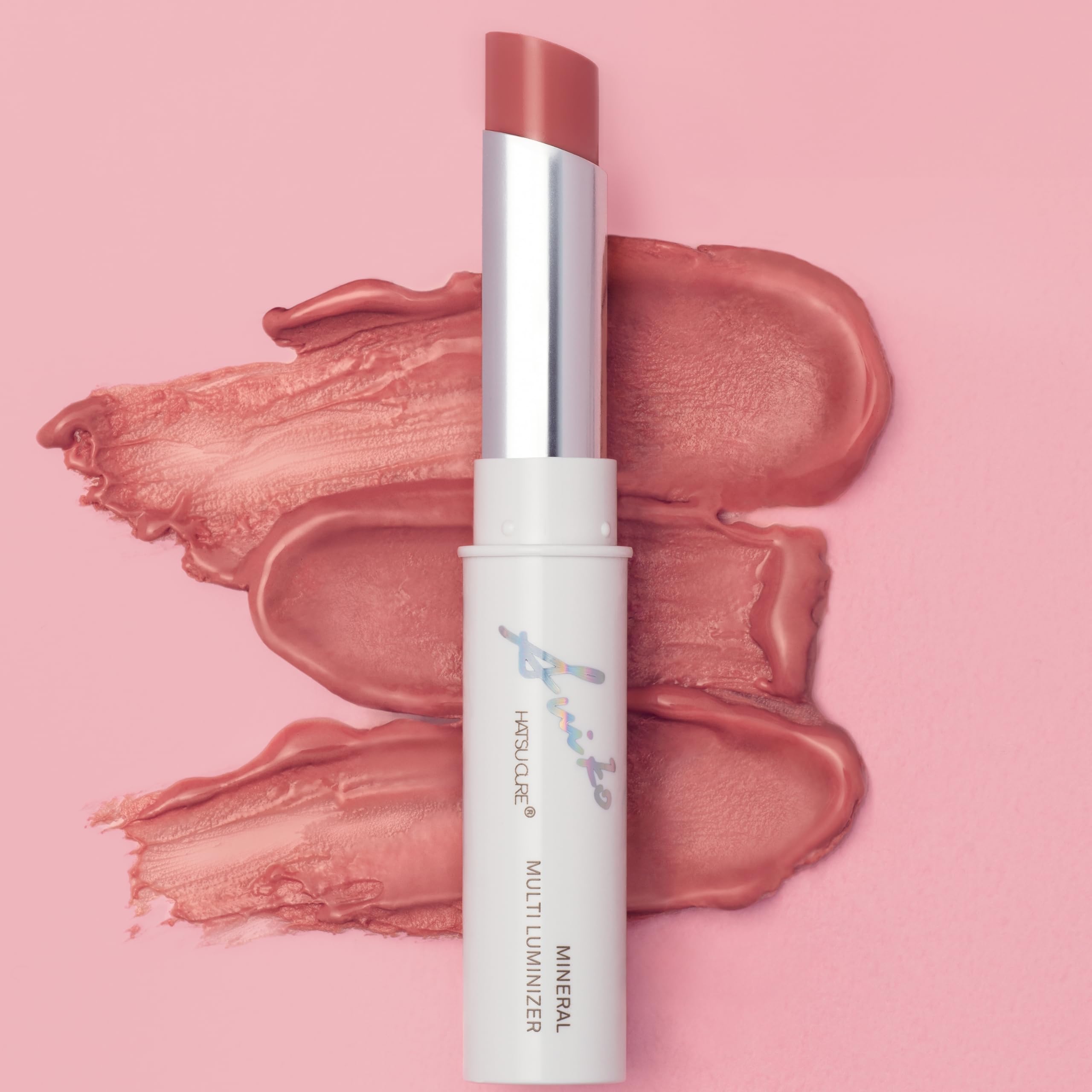 SUIKO Mineral Multi Luminizer 07 Rose Dawn 3.1g Lip, Cheek, Eyeshadow, Lip Base - Neutral Pink for a Healthy Glow, Dewy Shine, Serum Base, Suitable