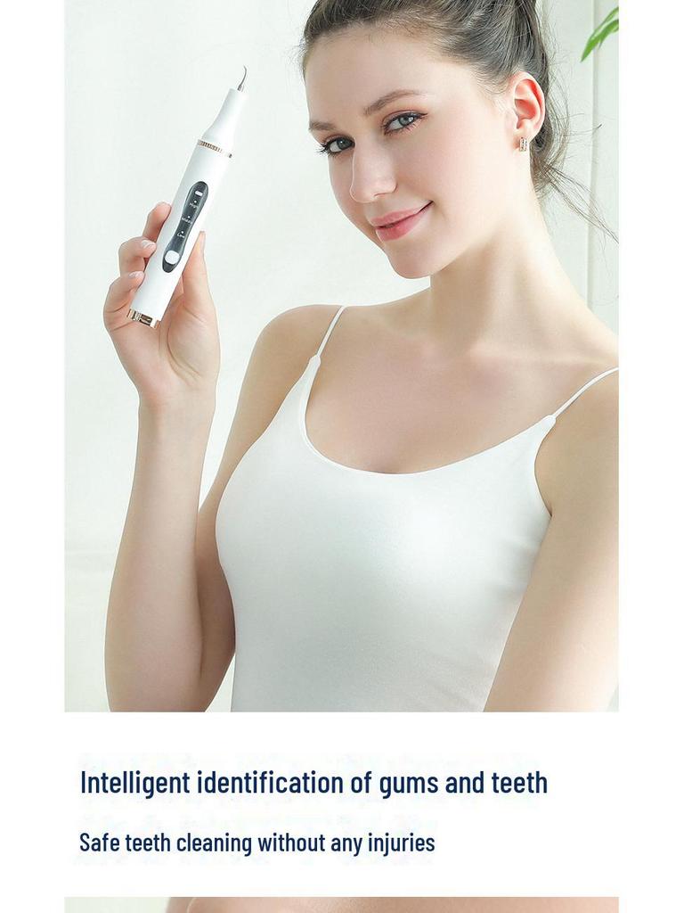 Electric Ultrasonic Tooth Cleaner: Removes Tartar, Smoke Stains, Polishes, and Beautifies Teeth.