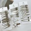 24Pieces Star Hair Clip Japanese 2000s Hairpin Side Barrette Anime Duckbill Clip Female Hair Shaping Decoration for Daily
