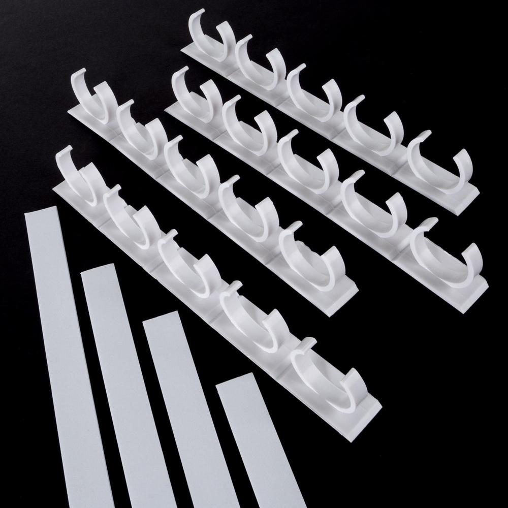 Spice Rack Organizer Cabinet Gripper Clip Strips Kitchen Countertop Pantry Storage Easy Installation Space Saver Holds 80 Spices