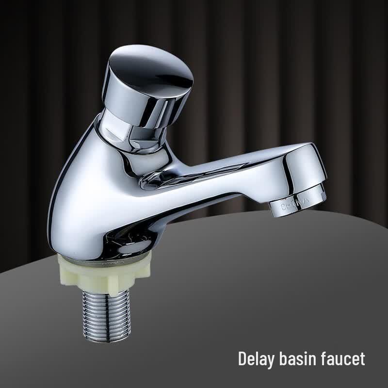 Camel Bell LT385 Copper Press-Type Basin Delay Faucet Large Valve Body медный