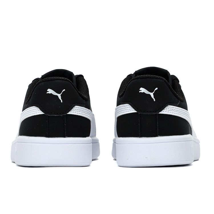 Puma Smash v2 Buck - Black Silver Unisex Sneakers White 365160-68