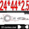 201 Stainless Steel Flat Washer Shim, GB97, Sizes M3 to M30
