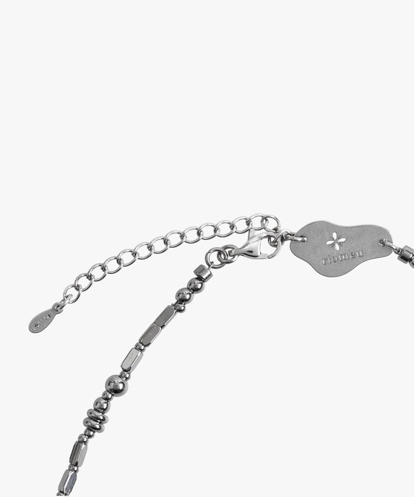 Riomeu Silver Artificial Necklace : Rioan088