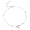 2025 Trendy Women's 925 Sterling Silver Bead Anklet: Summer Fashion Ankle Chain Jewelry