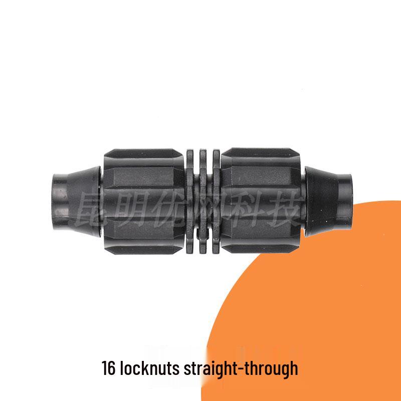 16mm Drip Tape Valve Connector with Locking Buckle Tee Fitting
