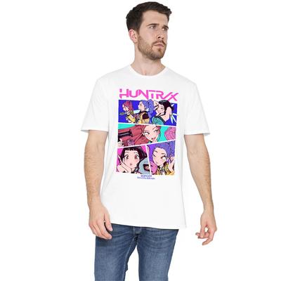 Kpop Demon Hunters Huntrix Neon Comic Anime Unisex T-Shirt S-5XL White