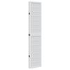 Vidaxl Room Divider, 6-Panel, White, Solid Paulownia Wood