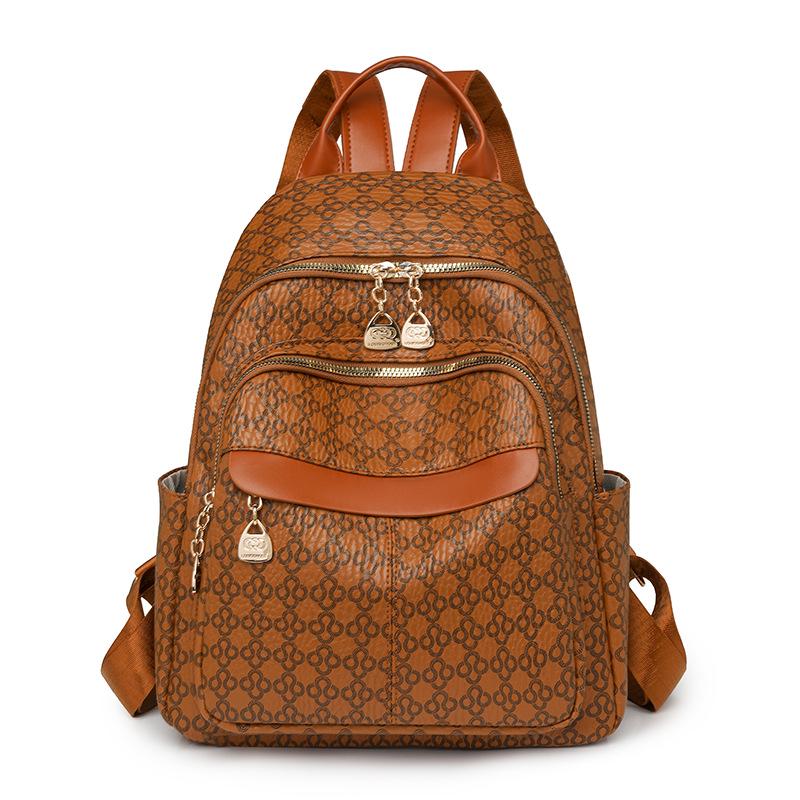 Women's Retro Print Backpack 2025 - High-Quality, Casual Travel Fashion