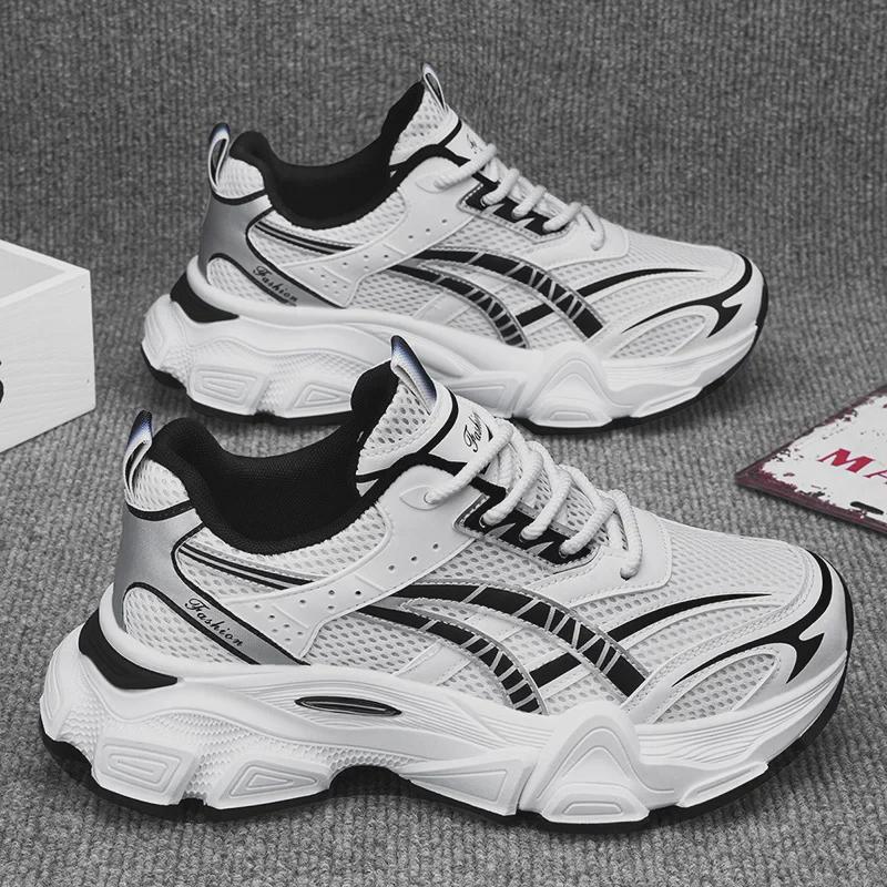 Sommer 2024 Herren Trendige Mesh-Sneaker mit Atmungsaktivem Luftpolster und Stoßdämpfung