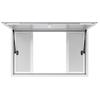 Verkaufsfenster 135x84 cm, Servicefenster aus Aluminiumlegierung für Food Truck, bis zu 85 Grad aufstellbares Bedienfenster mit 4 Schiebefenstern, Markisentür,