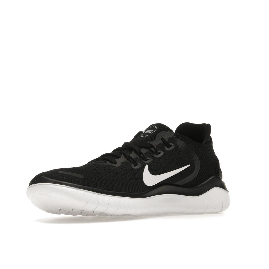Nike Free RN 2018 Svarte Dame Sneakers Hvite 942837-001