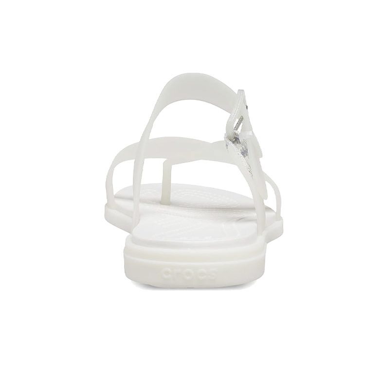 Crocs Tulum Flat Outdoor Slide Sandals Women Sandals White 207173-159