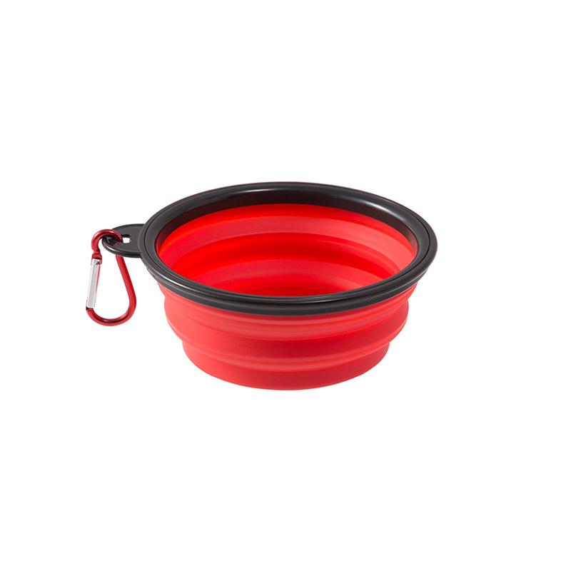 Two-in-One Collapsible Dog Bowl: Portable Silicone Food & Water Bowl for Travel