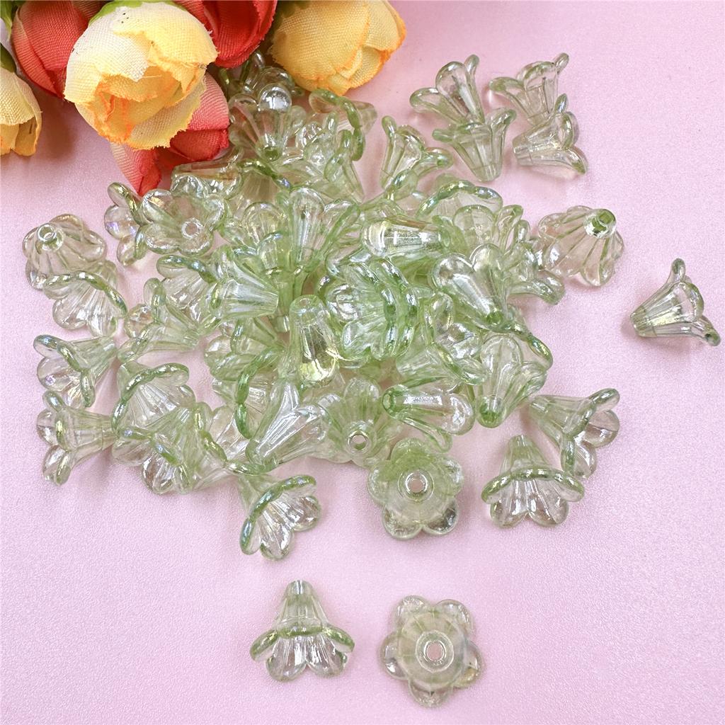 Necklace Morning Glory Bracelets 200PCS 12*11.5mm DIY Jewelry Accessories Acrylic Loose Beads Earrings Jewelry Making  beads