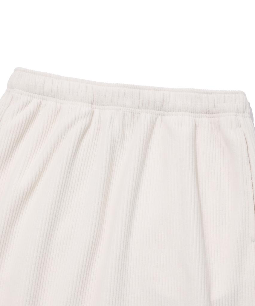 BEENTRILL Corduroy Fleece Long Skirt (Ivory)