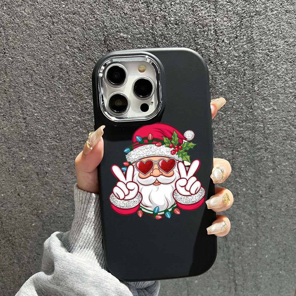 N98 La Mulți Ani Crăciun Fericit Huse pentru telefoane moi pentru iPhone 16 Pro Max Xiaomi 11 Lite Redmi 13C Note 11s Cadru placat Capac din spate pentru cameră