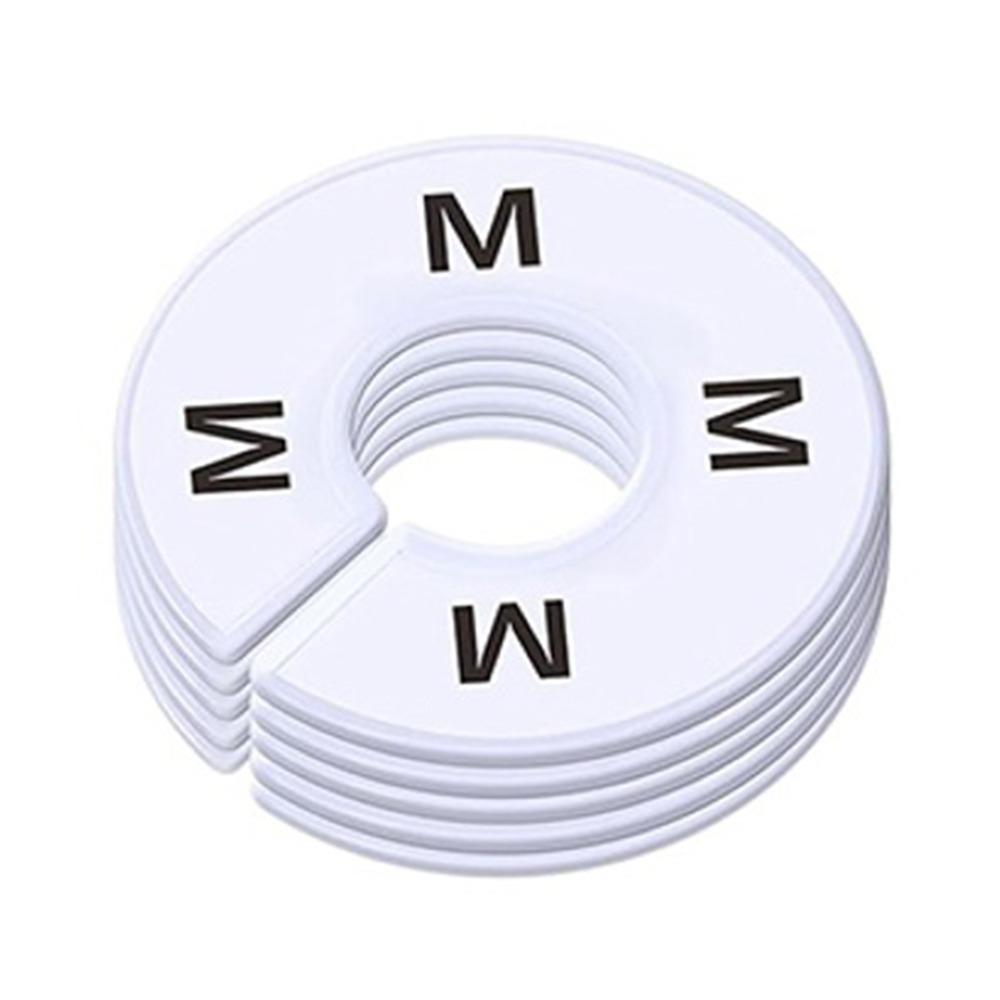 5Pcs Organizing Hangers Clothing Rack Size Dividers DIY Craft Round Garment Labels Wardrobe Separator Plastic