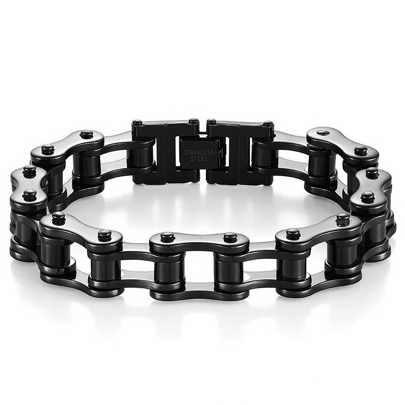 Men's Trendy Rock Personality Titanium Bicycle Bracelet