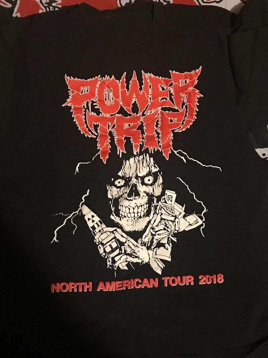 Power Trip North American 2018 T-Shirt Thrash Metal Band Concert Tee S-5XL S