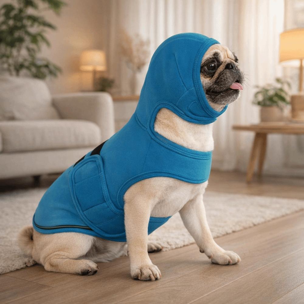 Elastic Dog Anti-Anxiety Vest Adjustable Windproof Dog Soothing Clothing Reflective Strips Dog Emotion Calming Vest