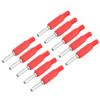 10pcs J.10023 4mm Banana Plug Professional Brass 4mm Male Banana Plug for Security Accessories