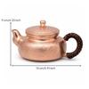 Copper Teapot Hammered with Side Handle Kettle for Collectors,