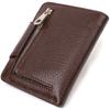 Practical Medium-sized Women's Purse Made of Genuine Grained Leather CANPELLINI 21808 Brown