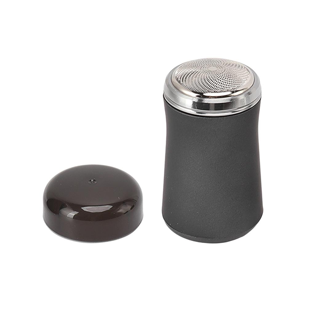Mini Electric Beard Clipper Portable Washable Beard Knife for Christmas New Year Gifts Black