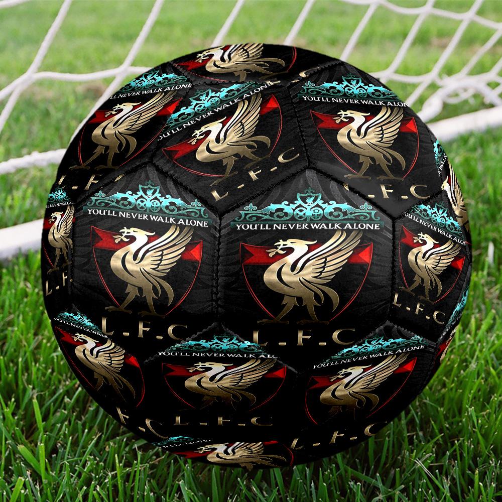 Fußballverein Aufdruck Größe 5 Fußball, Standard-Spielball für Sportspiele und Mannschaftstraining, Ideales Geschenk für Fußballfans
