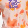 Nike Geometric Tie-Dye Casual Round Neck T-Shirt Men Tops Orange DQ1068-610