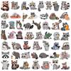 50 Stück Procyon lotor Tiere Cartoon Graffiti Aufkleber DIY Handy Gitarre Laptop Notebook Koffer Tasse Wasserdichter Aufkleber Kinderspielzeug