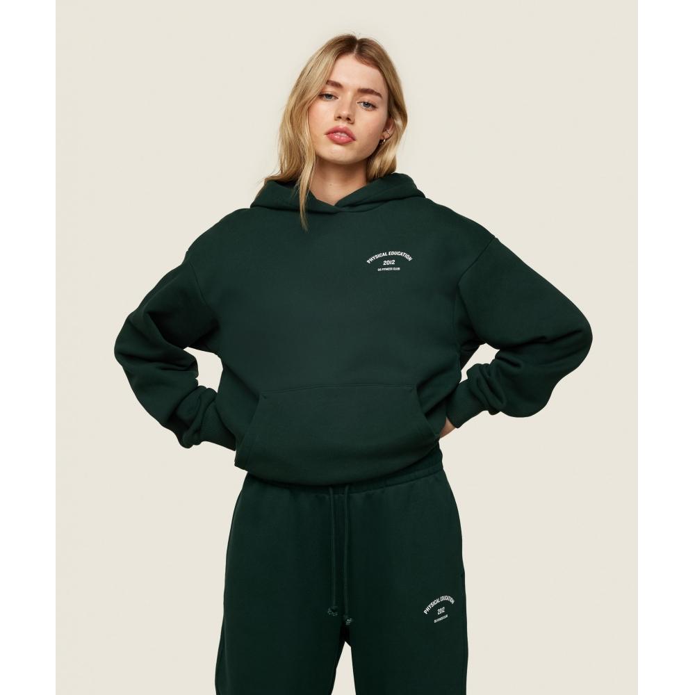 

GYMSHARK Phys Ed Графический худи Зеленый B1C7F ECZL