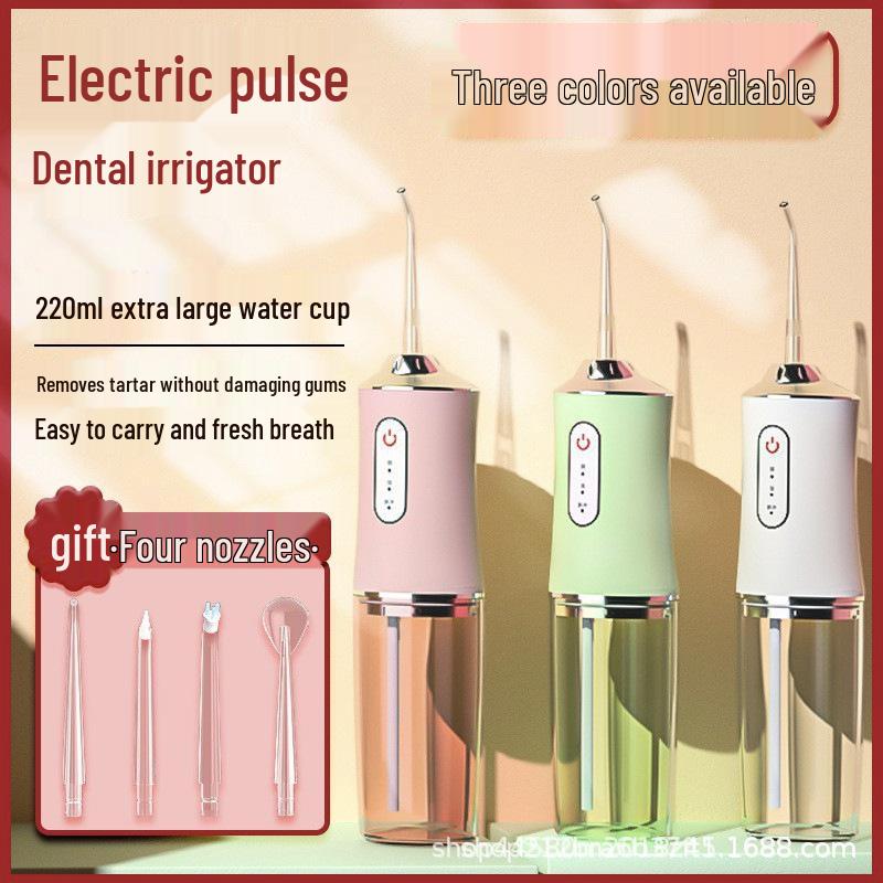 Portable Ultrasonic Electric Water Flosser for Teeth Cleaning and Tartar Removal