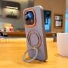 111 ° rotatable bracket iQOO11 mobile phone case magnetic attraction fulcrum for iqoo11t plain leather hard case Ultra