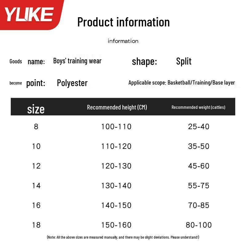 Set sport de băieți cu uscare rapidă, din două piese: Baschet, Fotbal, Strat de bază pentru fitness pentru alergare