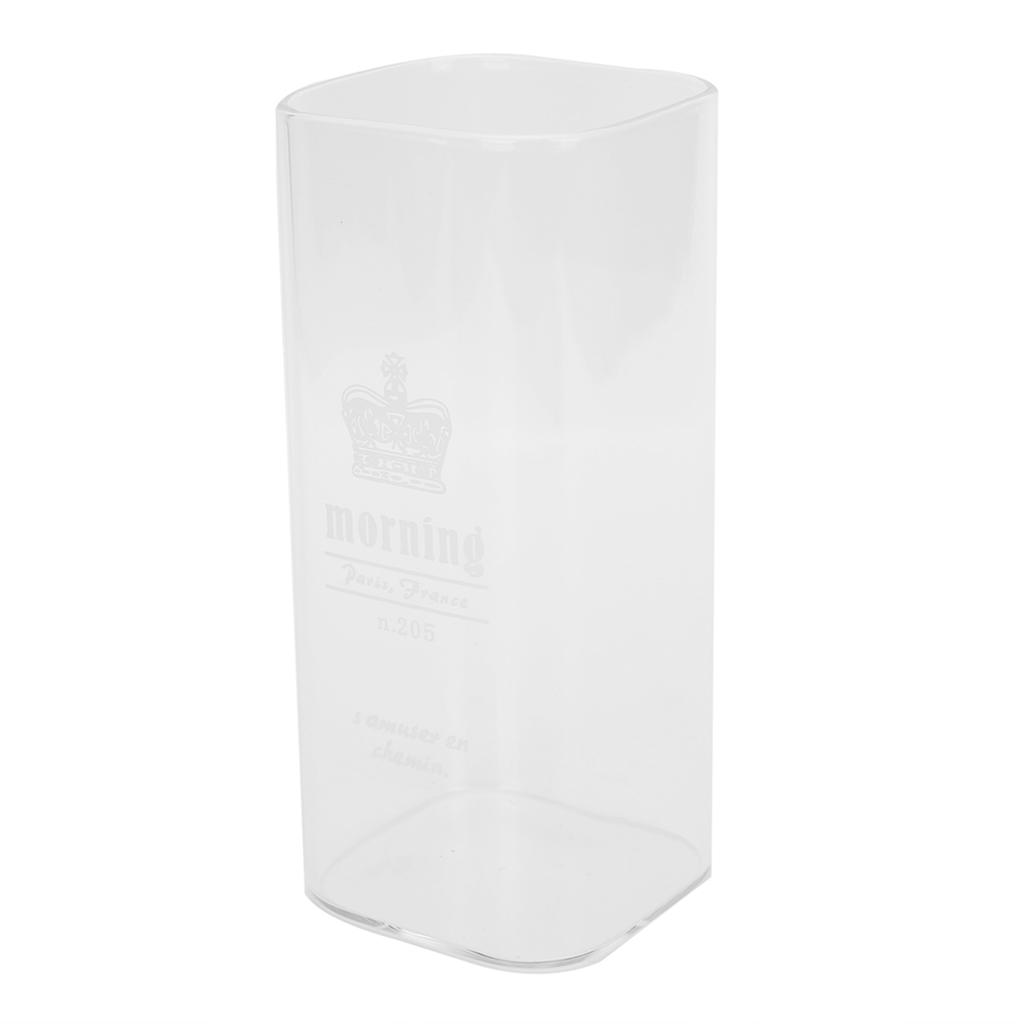 400ml Water Cup Square Heat Resistant Glass Mug Beverage Milk Breakfast Cup Drinkware